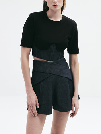 DINA (Black/ Dark Denim)