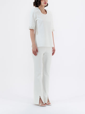 ELIA BEADED LONG (Off White)