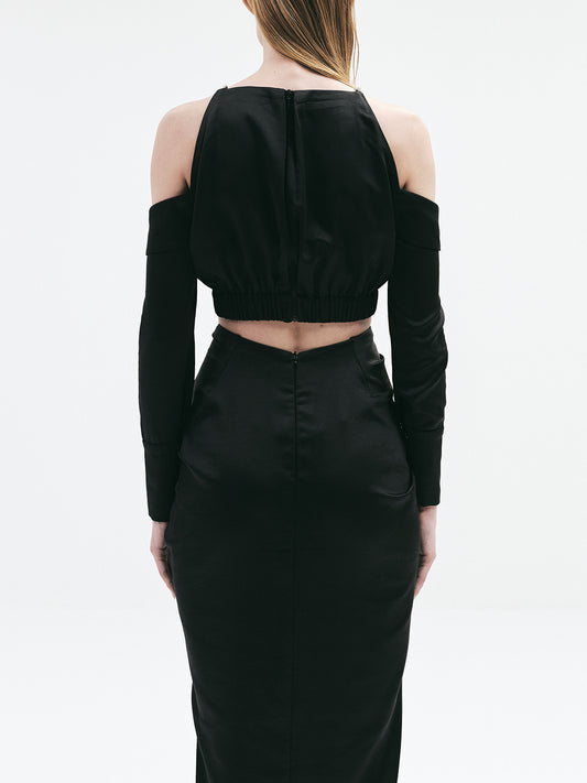 MELANIE CROP TOP (Black)