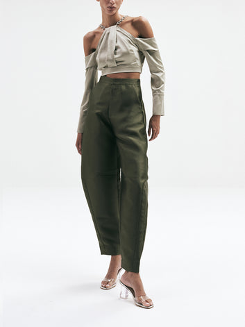 MELANIE CROP TOP (Sage Green)
