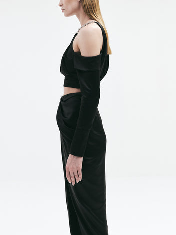 MELANIE CROP TOP (Black)