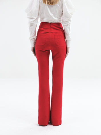 PEPE Crepe Pants (Red)