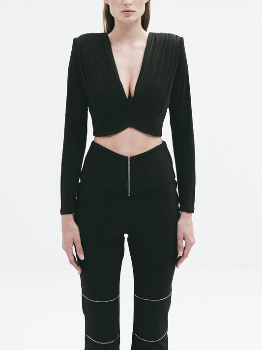 BOWIE CROP TOP (Black)