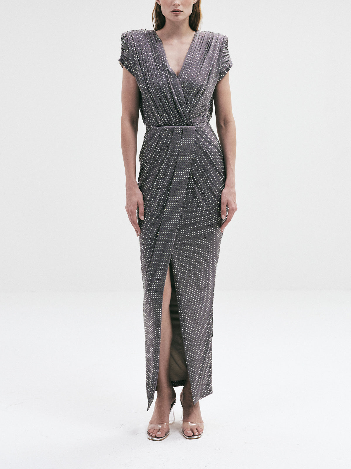 GIANA ドレス Cinq a Sept Giana Topstitched Denim Mini Shift Dress