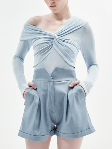 GEMMA LONG SLEEVES BODYSUIT (POWDER BLUE)