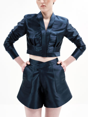 LUNA CROP TOP (Navy)