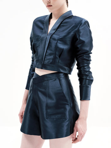 LUNA CROP TOP (Navy)