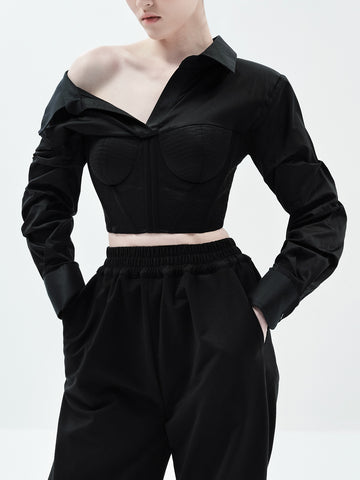 LANA CROP (BLACK)