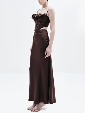 GIA SKIRT (CHOCOLATE)