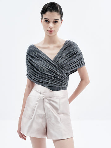 AURELIA RHINESTONE BODYSUIT (GRAY)