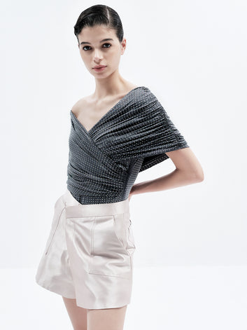 AURELIA RHINESTONE BODYSUIT (GRAY)