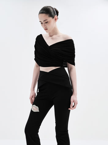 AURELIA CROP (BLACK)