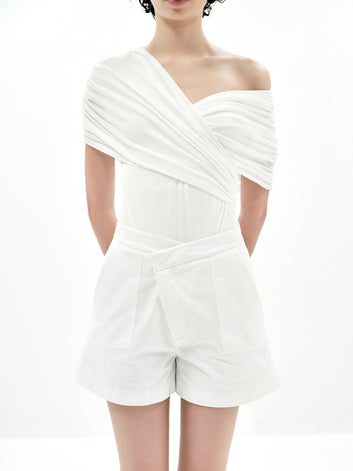 EVE SHORTS (CANVAS) (WHITE)