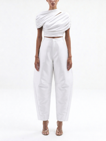 DORI PLAIN CROP TOP (Off White)