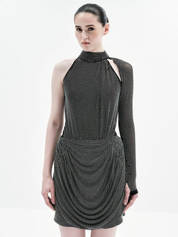 JOELLE CRYSTAL BODYSUIT (BLACK)