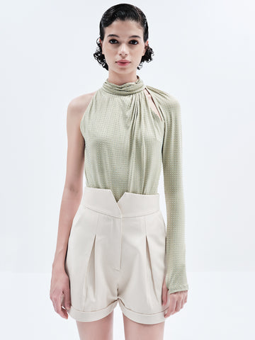 JOELLE RHINESTONE BODYSUIT (SAGE GREEN)