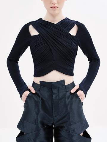 STELLA CROP (NAVY)