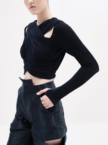 STELLA CROP (NAVY)