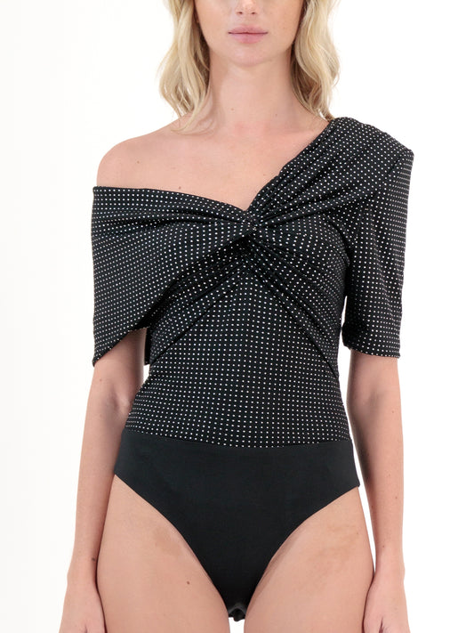 GEMMA BODYSUIT DOTTED (Black)